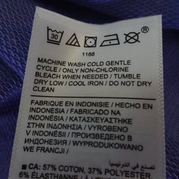 Athleta Retroterry Polo Sweatshirt Women's Size L Adonis Purple NWOT - Picture 6 of 7